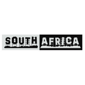 South African Sign Graphic on a White Masculine Tee Design