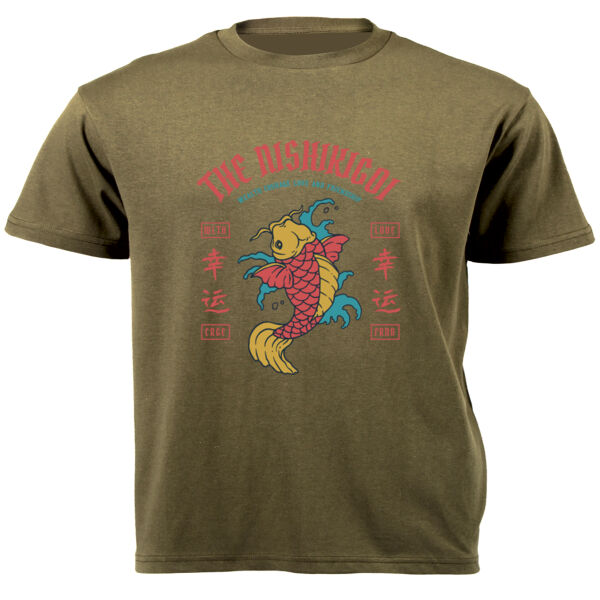 The Nishikigoi Koi Packed  Graphic on Masculine T-shirt  Thumbnail