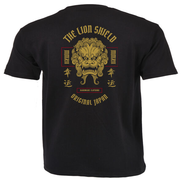 The Lion Shield Overload Graphic on Masculine T-shirt Thumbnail