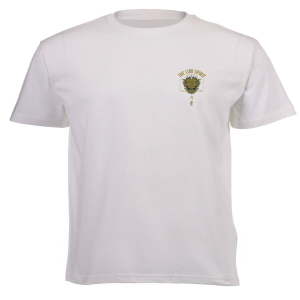 The Lion Spirit Double Stacked Graphics on Masculine T-shirt  Thumbnail