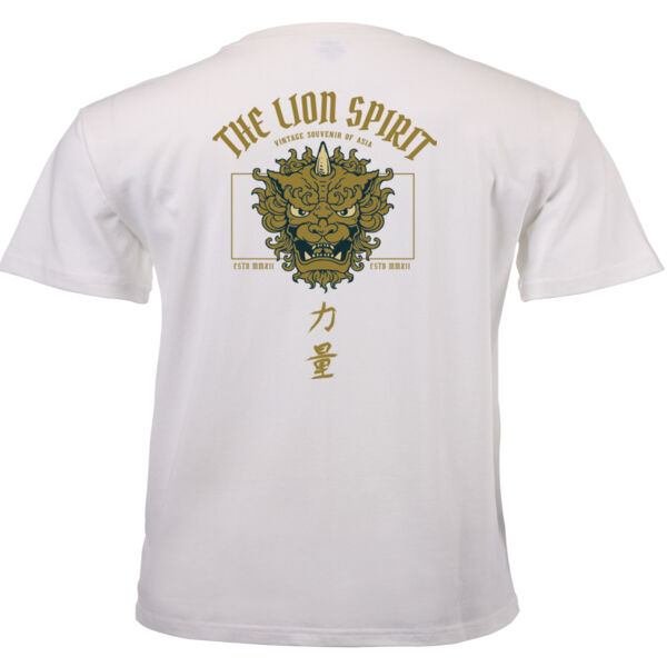 The Lion Spirit Overload Graphic on Masculine T-shirt Thumbnail