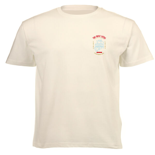 The Wise Lotus Header Graphic on Masculine T-shirt  Thumbnail