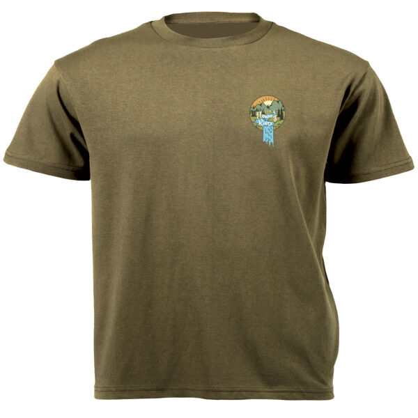 River Valley Double Stacked Graphics on Masculine T-shirt  Thumbnail