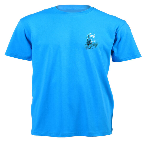 Surf Or Die Double Stacked Graphics on Masculine T-shirt  Thumbnail