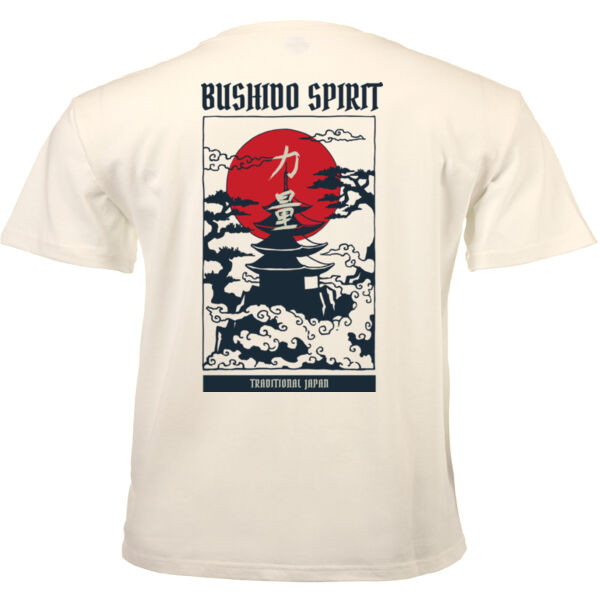 Bushido Temple Overload Graphic on Masculine T-shirt Thumbnail