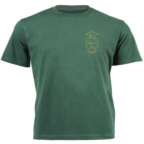 Skull Beach Header  Graphic on Masculine T-shirt  Thumbnail