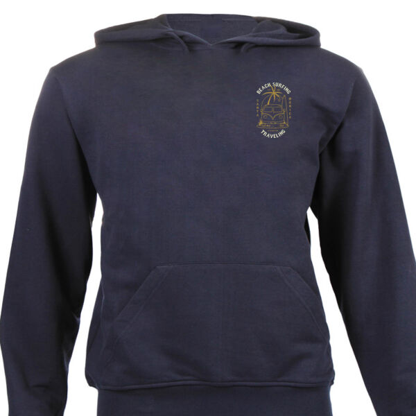 Beach Traveling Double Stacked Graphics on Unisex Hoodie  Thumbnail