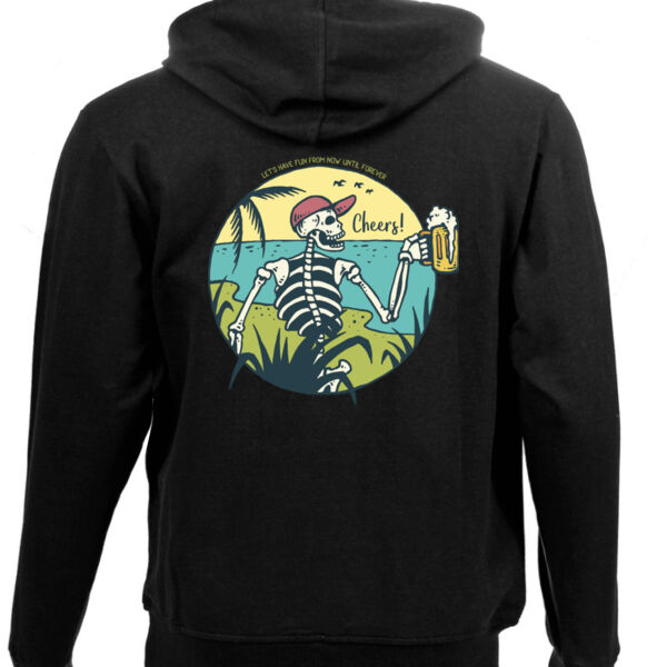 Cheers To Death Beach Overload Graphic on Unisex Hoodie Thumbnail