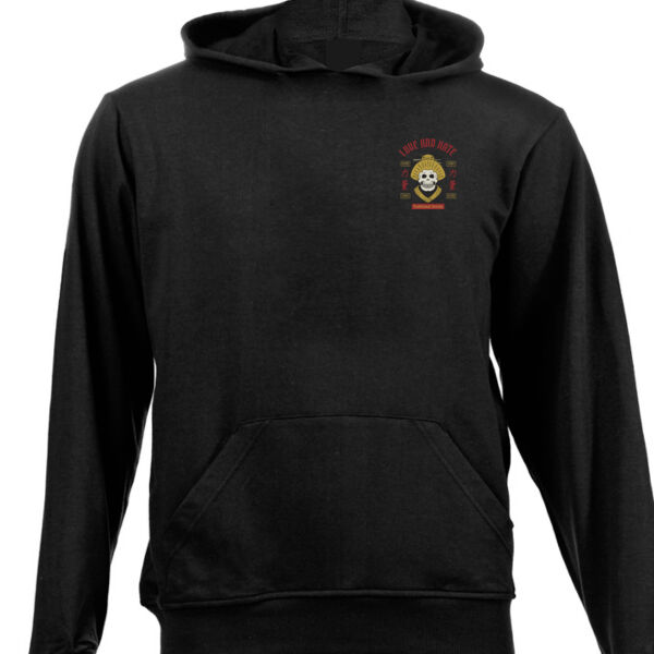 Geisha Skull Double Stacked Graphics on Unisex Hoodie  Thumbnail