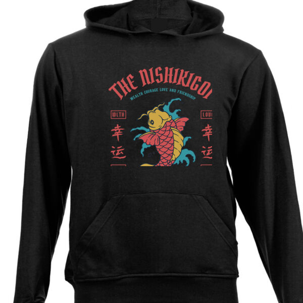 The Nishikigoi Koi Packed Graphic on Unisex Hoodie  Thumbnail