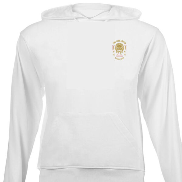 The Lion Shield Header  Graphic on Unisex Hoodie Thumbnail