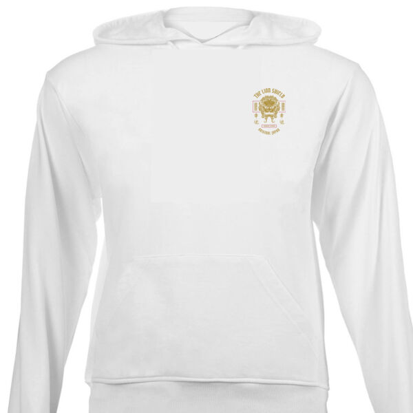 The Lion Shield Double Stacked Graphics on Unisex Hoodie  Thumbnail