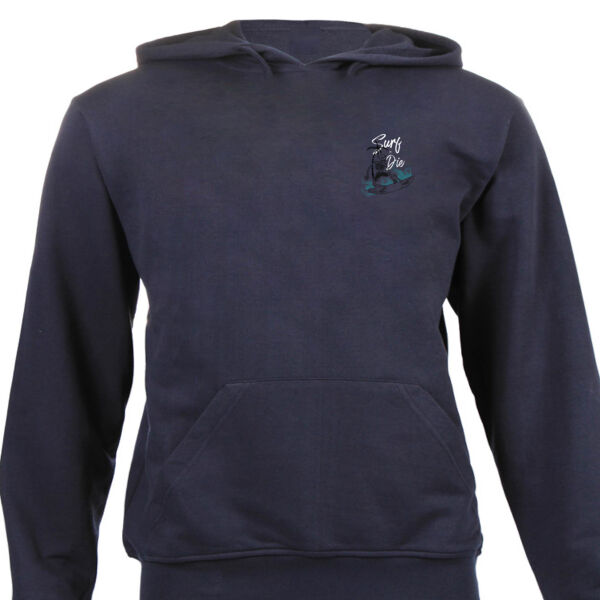 Surf Or Die Header Graphic on Unisex Hoodie Thumbnail