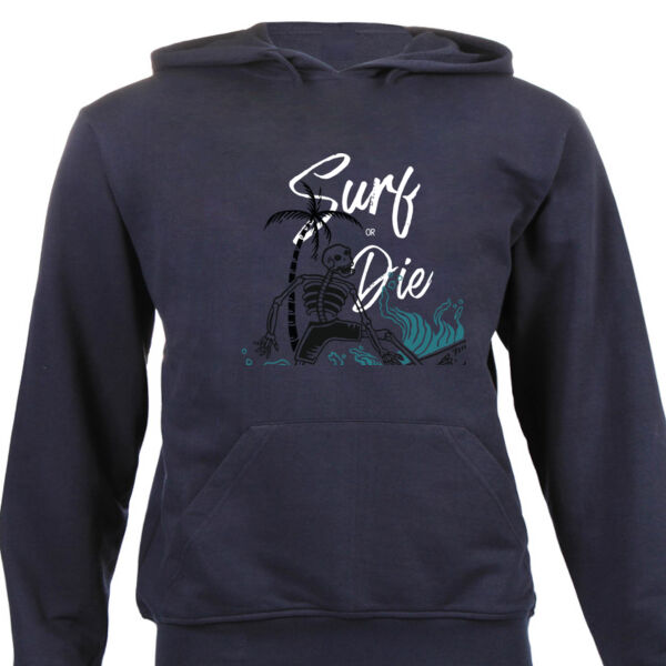 Surf Or Die Packed Graphic on Unisex Hoodie Thumbnail