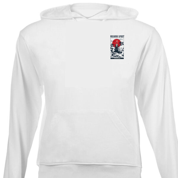 Bushido Temple Header  Graphic on Unisex Hoodie  Thumbnail