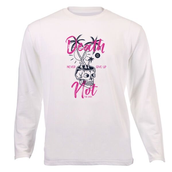 Death Is Not The End Packed Graphic on Unisex Long Sleeves  Thumbnail