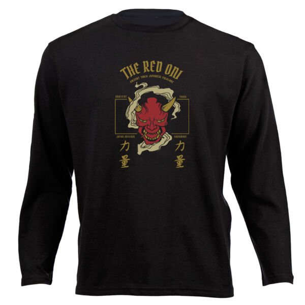 Ancient Yokai Demon Packed Graphic on Unisex Long Sleeves Thumbnail