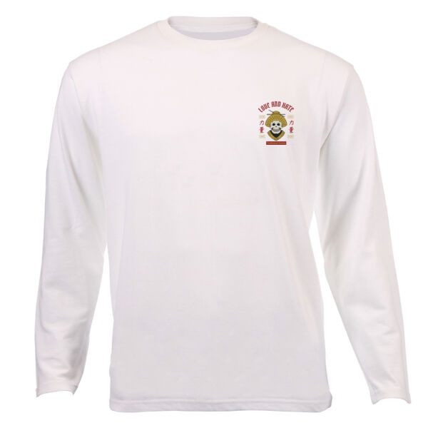 Geisha Skull Header Graphic on Unisex Long Sleeves Thumbnail