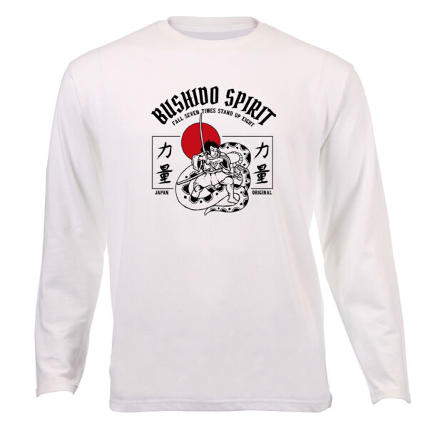 Bushido Spirit Packed Graphic on Unisex Long Sleeves Thumbnail