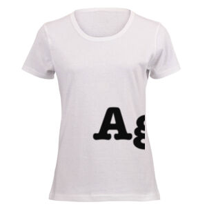 Ag, Ya, No, Maybe. Print on a Feminine White Tee Thumbnail