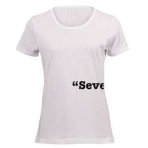 Zuma Print on a Feminine White Tee Thumbnail