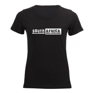 South African Sign Graphic on a Feminine Black Tee Thumbnail