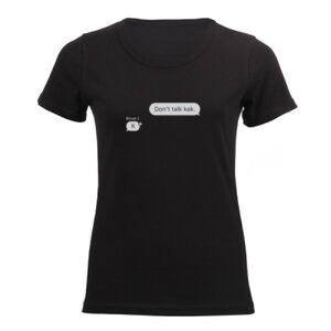 Binnet Graphic on a Feminine Black Tee Thumbnail