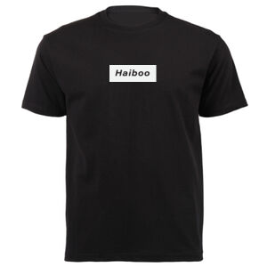 Haibo Graphic on a Masculine Black Tee Thumbnail