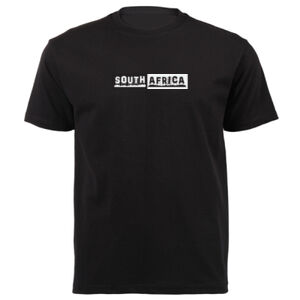 South African Sign Graphic on a Masculine Black Tee Thumbnail
