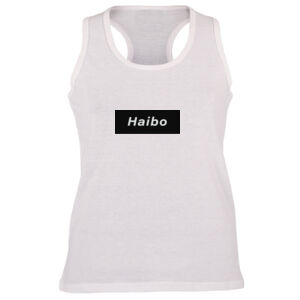 Haibo Graphic on a Feminine White Vest Thumbnail
