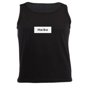Haibo Graphic on Masculine Black Vest Thumbnail