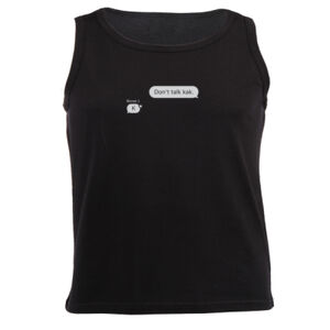 Don’t Talk Kak Binnet Graphic on a Masculine Black Vest Thumbnail